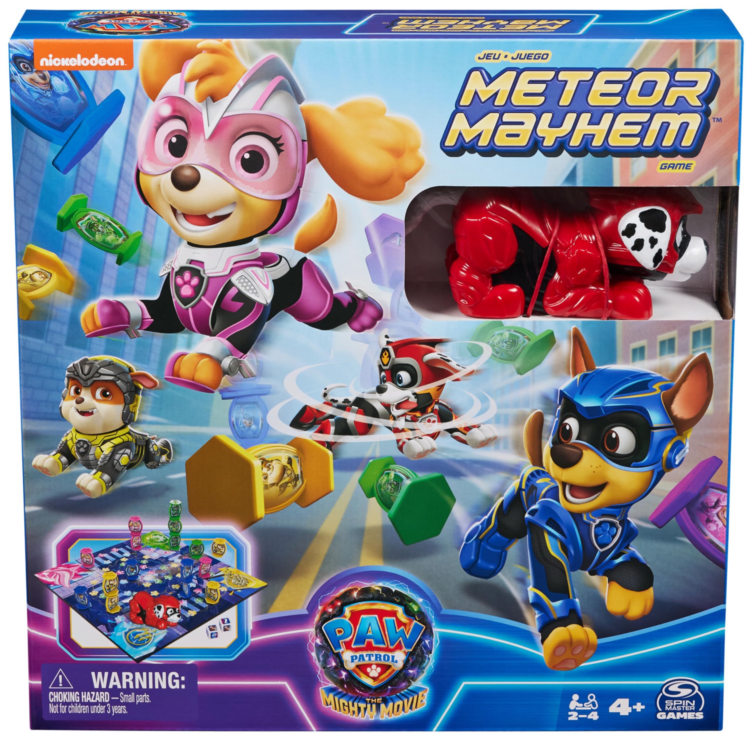 PAW Patrol: The Mighty Movie Meteor Mayhem Game | Kids' Toys | Gifts for Kids | Movie 2 | Games for Ages 4 and Up