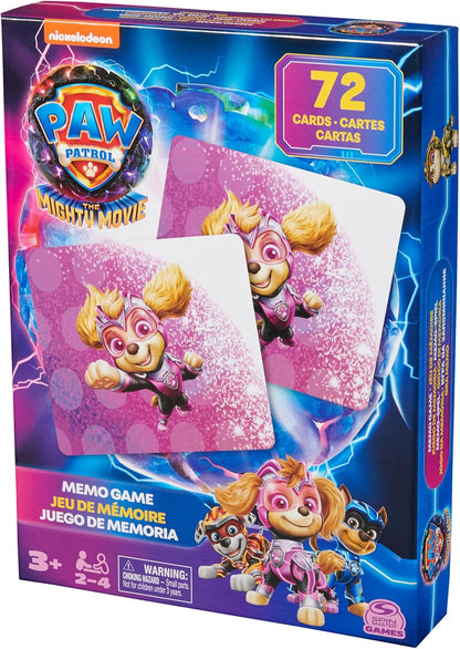 Paw Patrol 6067937 Spin Master Games PAW Movie2 MemoGm 72pc, White