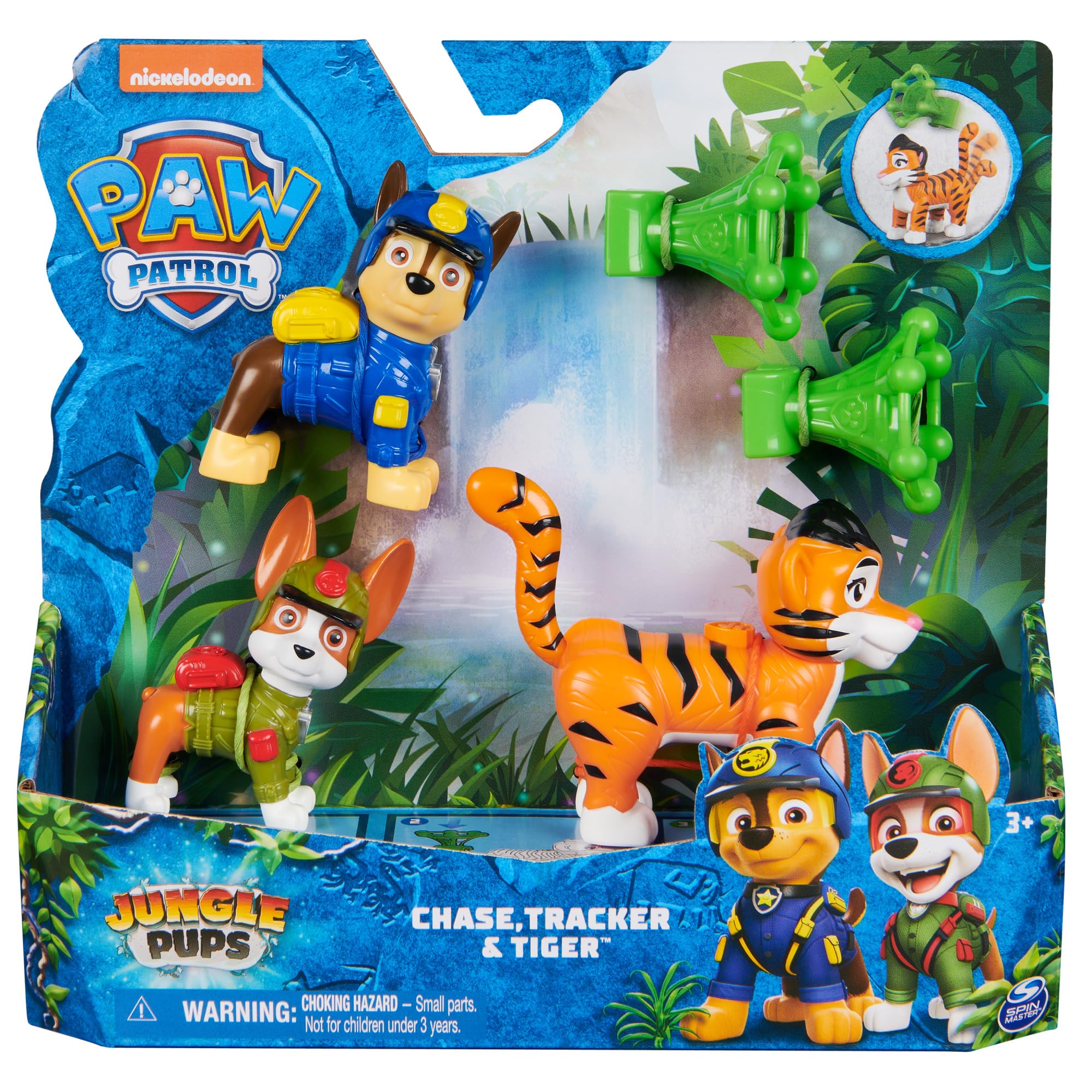 SPIN MASTER Pack of 3 Jungle Paw Patrol Ass Figures