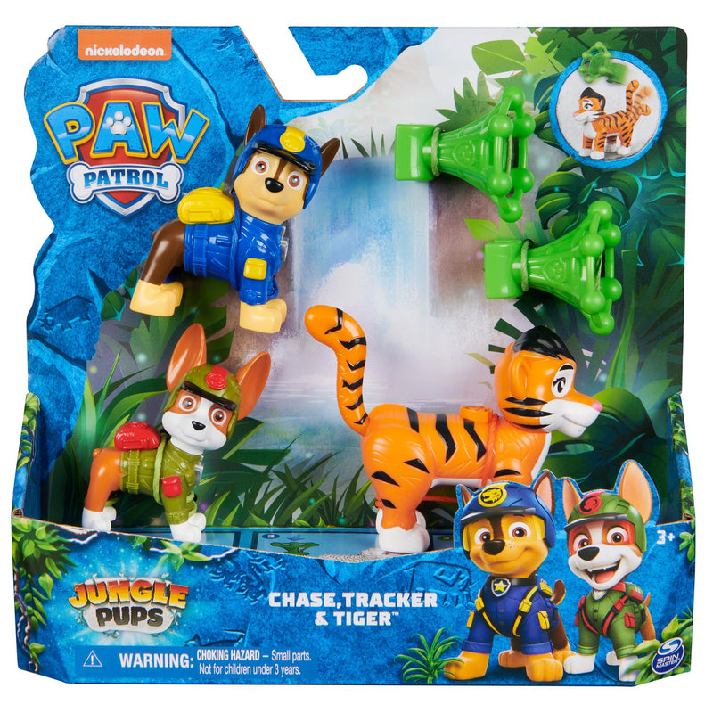 SPIN MASTER Pack of 3 Jungle Paw Patrol Ass Figures