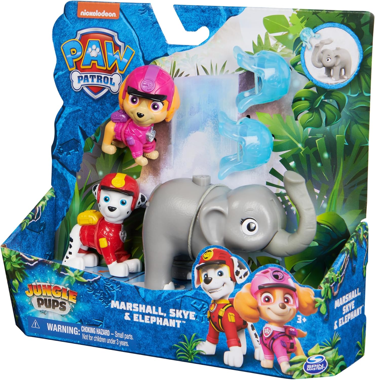 SPIN MASTER Pack of 3 Jungle Paw Patrol Ass Figures