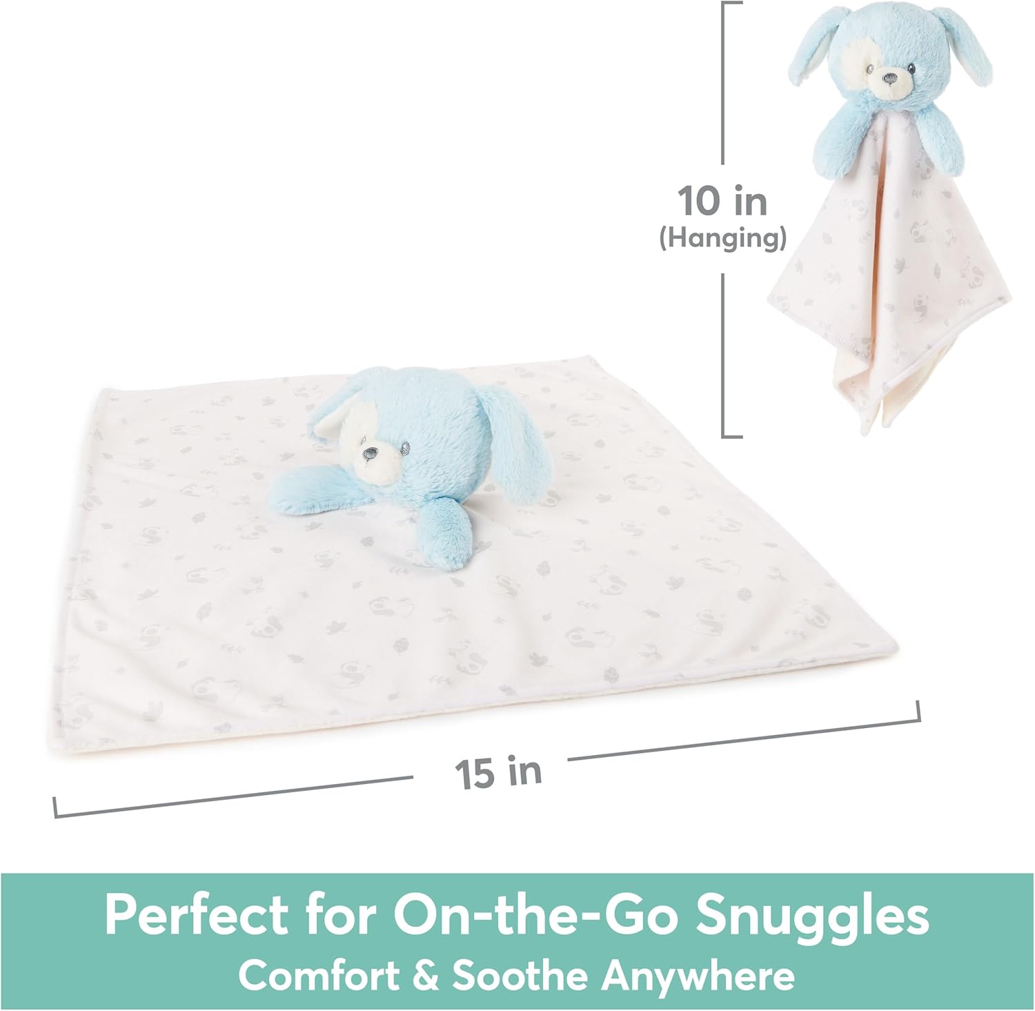 GUND Puppy Comforter - Made from 100% Recycled Material, Approx. 25 cm, for Babies from Birth