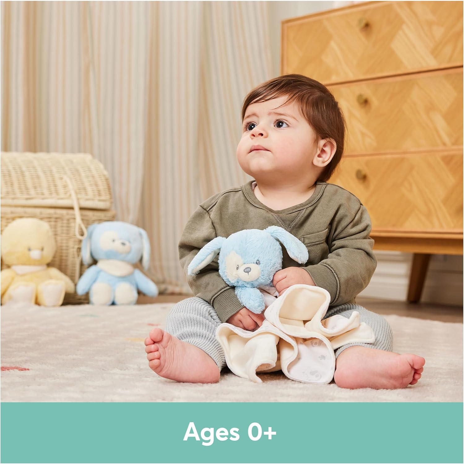 GUND Puppy Comforter - Made from 100% Recycled Material, Approx. 25 cm, for Babies from Birth
