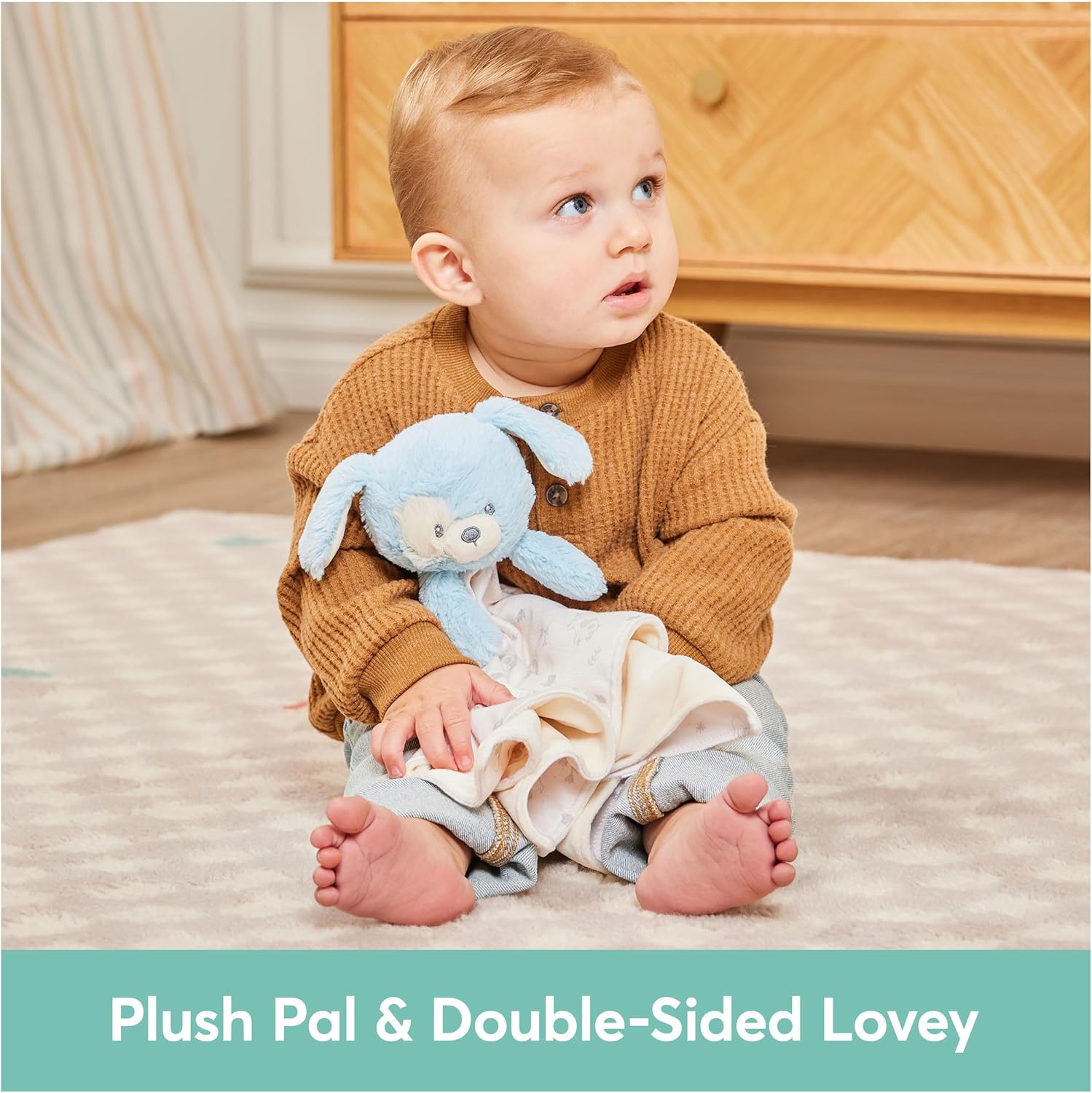GUND Puppy Comforter - Made from 100% Recycled Material, Approx. 25 cm, for Babies from Birth