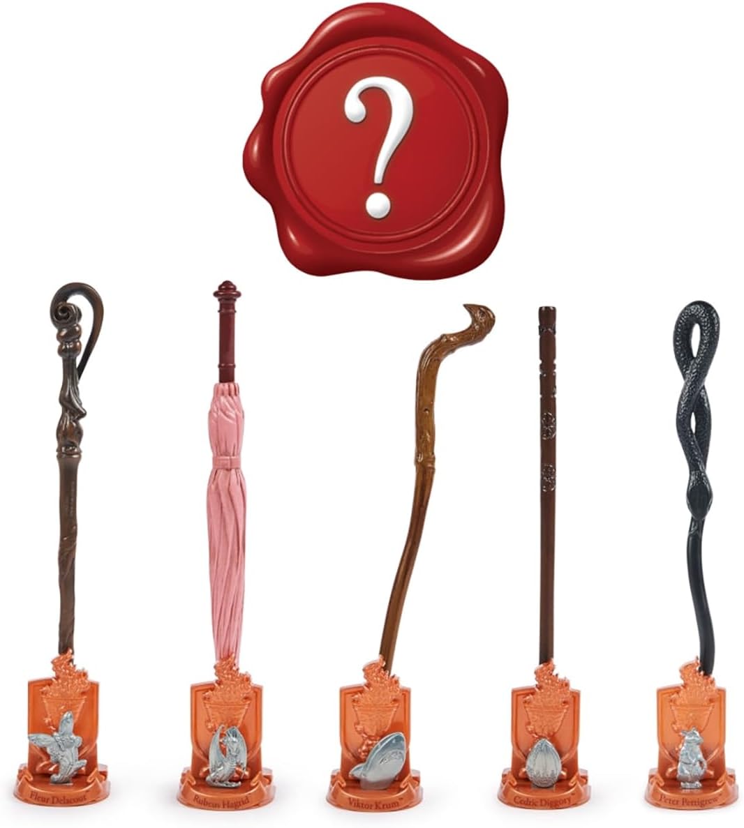 Wizarding World Harry Potter Surprise Collectible Stick Harry Potter and Goblet of Fire with Metal Base and Icon 14+ Years