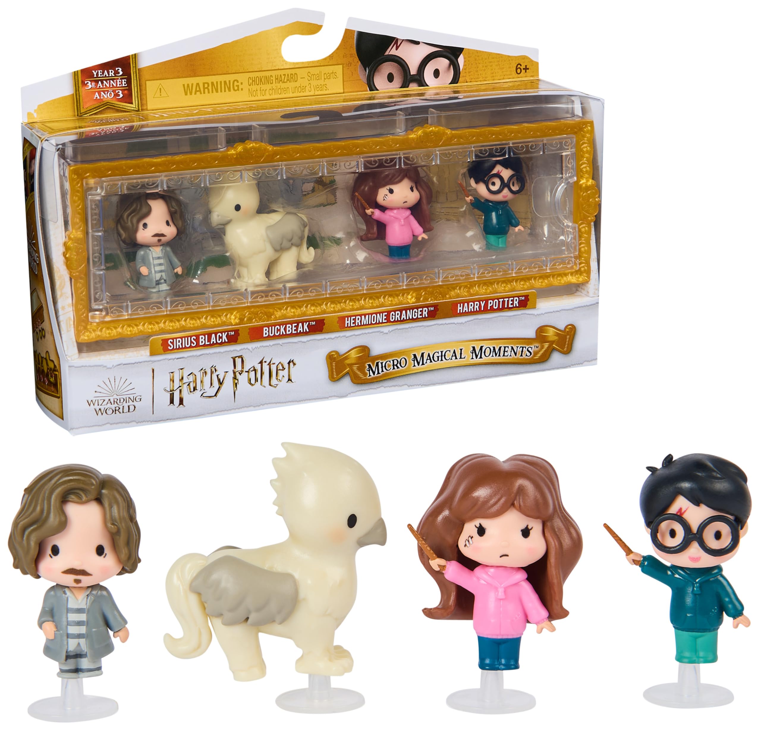 Wizarding World Harry Potter, Micro Magical Moments Prisoner of Azkaban Rescue Gift Set with 4 Mini Figures & Display Case, Kids’ Toys for Ages 6+