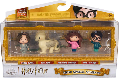 Wizarding World Harry Potter, Micro Magical Moments Prisoner of Azkaban Rescue Gift Set with 4 Mini Figures & Display Case, Kids’ Toys for Ages 6+