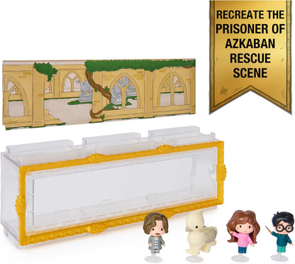 Wizarding World Harry Potter, Micro Magical Moments Prisoner of Azkaban Rescue Gift Set with 4 Mini Figures & Display Case, Kids’ Toys for Ages 6+