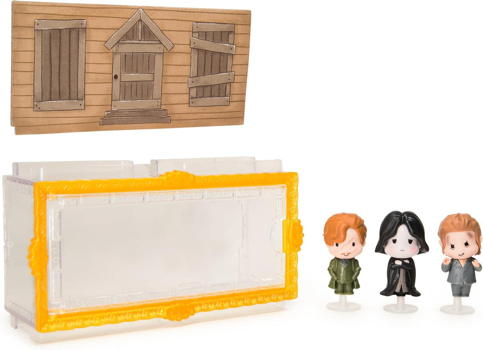 Wizarding World Harry Potter, Micro Magical Moments Year 3 Figure Set with Remus Lupin, Severus Snape & Peter Pettigrew & Display Case