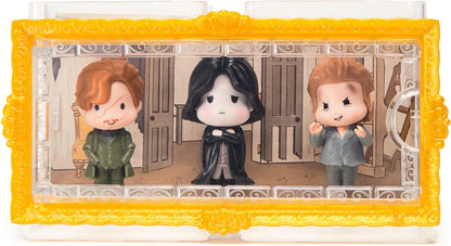 Wizarding World Harry Potter, Micro Magical Moments Year 3 Figure Set with Remus Lupin, Severus Snape & Peter Pettigrew & Display Case