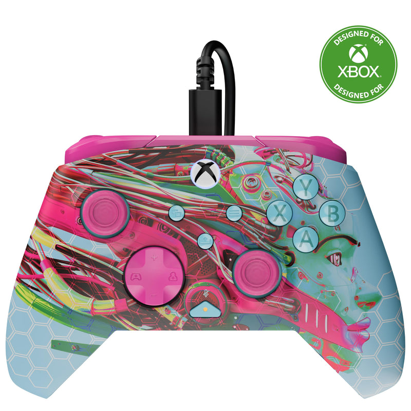 Turtle Beach Rematch Advanced Android Dreams Wired Gaming Controller for Xbox and PC – Glow, Officially Licensed by Xbox, Remappable Buttons, Hall-Effect Hair Triggers, 8ft Cable