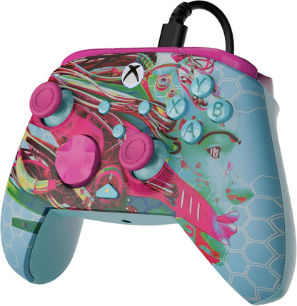 Turtle Beach Rematch Advanced Android Dreams Wired Gaming Controller for Xbox and PC – Glow, Officially Licensed by Xbox, Remappable Buttons, Hall-Effect Hair Triggers, 8ft Cable