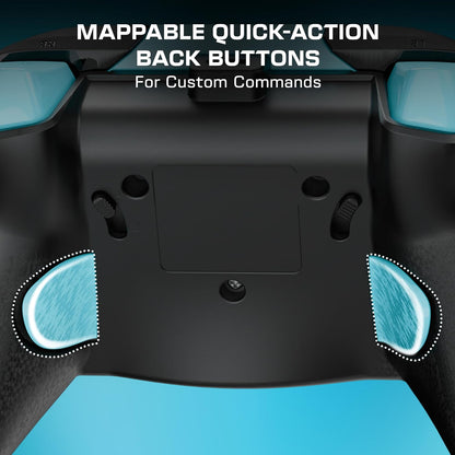 Turtle Beach Rematch Advanced Titan Steel Wired Gaming Controller for Xbox and PC – Glow, Officially Licensed by Xbox, Remappable Buttons, Hall-Effect Hair Triggers, 8ft Cable