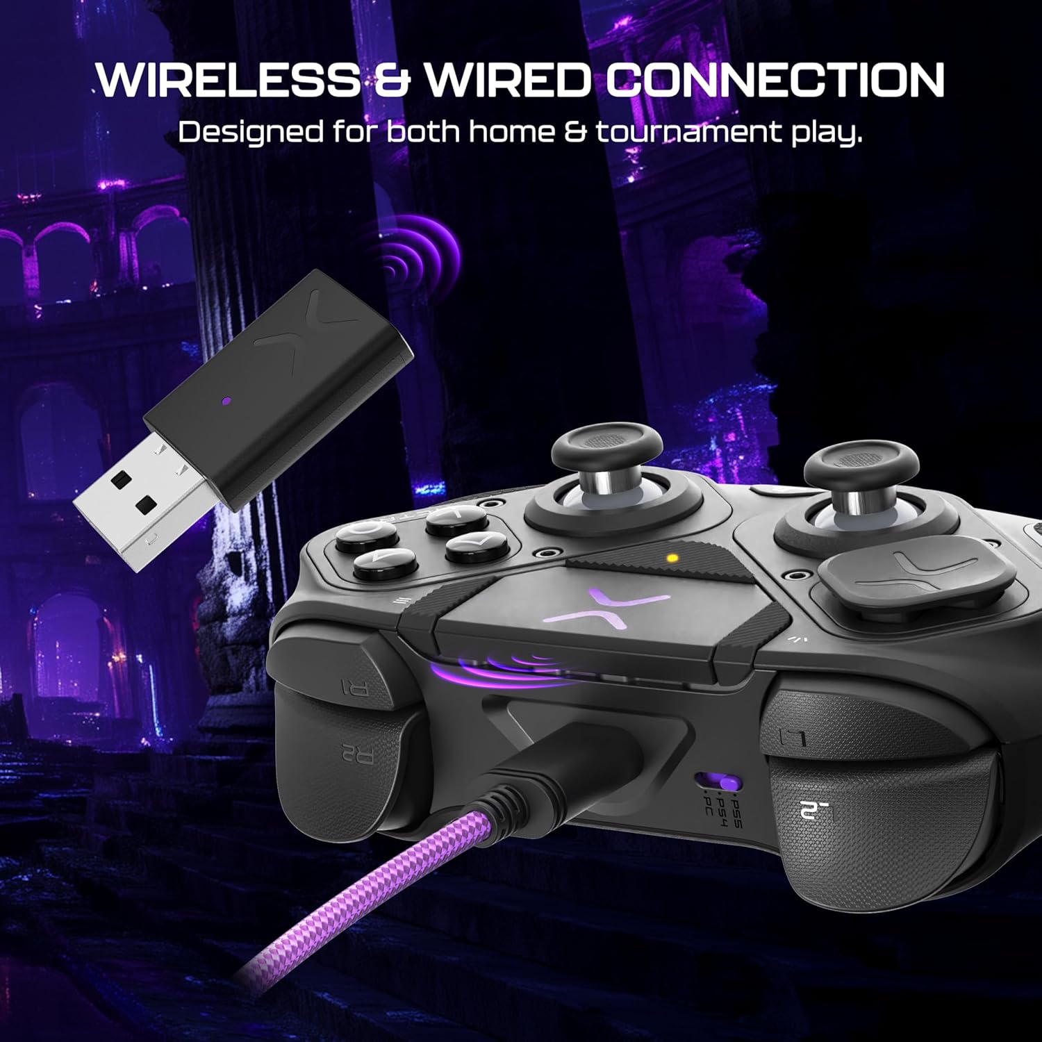 Turtle Beach UK Victrix Pro BFG Reloaded Wireless Modular PlayStation Controller Black, for competitive and esports gamers