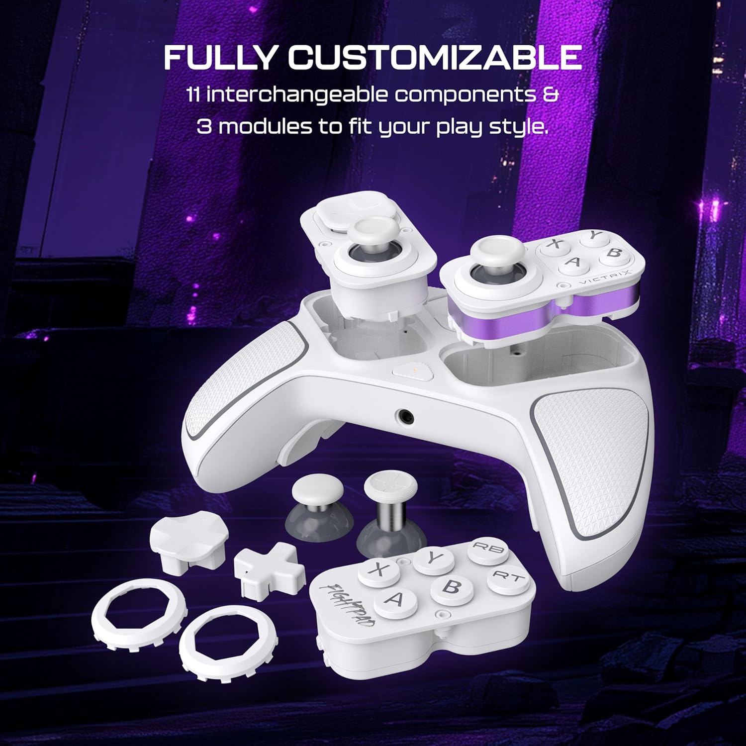 Turtle Beach UK Victrix Pro BFG Reloaded Wireless Modular Xbox Controller White, for competitive and esports gamers