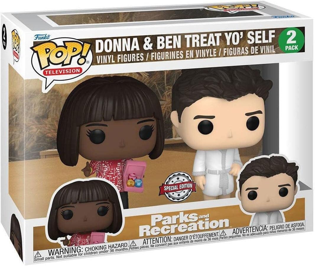Funko POP! TV: Parks & Recreation - 2pk Donna & Ben Treat Yo'self TargetCon