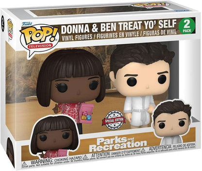 Funko POP! TV: Parks & Recreation - 2pk Donna & Ben Treat Yo'self TargetCon