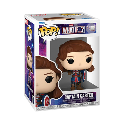 Funko POP! Vinyl: Marvel - What If - 1602 Captain Carter - Collectable Vinyl Figure - Gift Idea - Official Merchandise - Toys for Kids & Adults - TV Fans - Model Figure for Collectors and Display