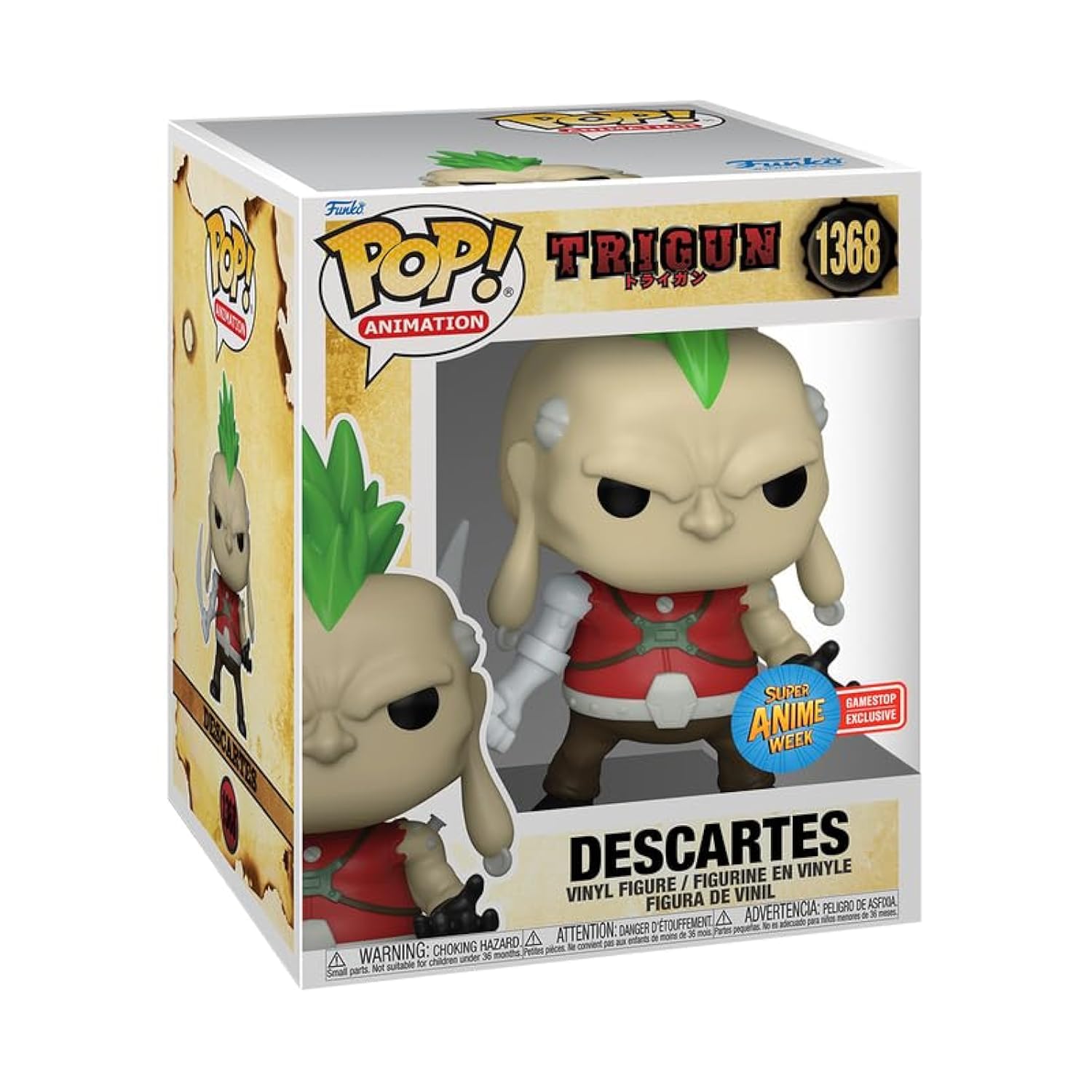 Funko Pop! Animation Super: Trigun - Descartes (Gamestop Exclusive) #1368 Vinyl Figure (6``)