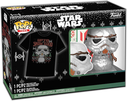 Funko Pop! & Tee (Adult): Star Wars - Holiday Stormtrooper (Metallic) Vinyl Figure & T-Shirt (M)