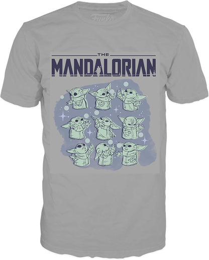 Funko Boxed Pop! Tees: Star Wars: The Mandalorian - Grogu On Ship T-Shirt (L)