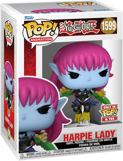 Funko Boxed Pop! & Tees (Adult): Yu-Gi-Oh! - Harpie Lady (Black) Vinyl Figure & T-Shirt (L)