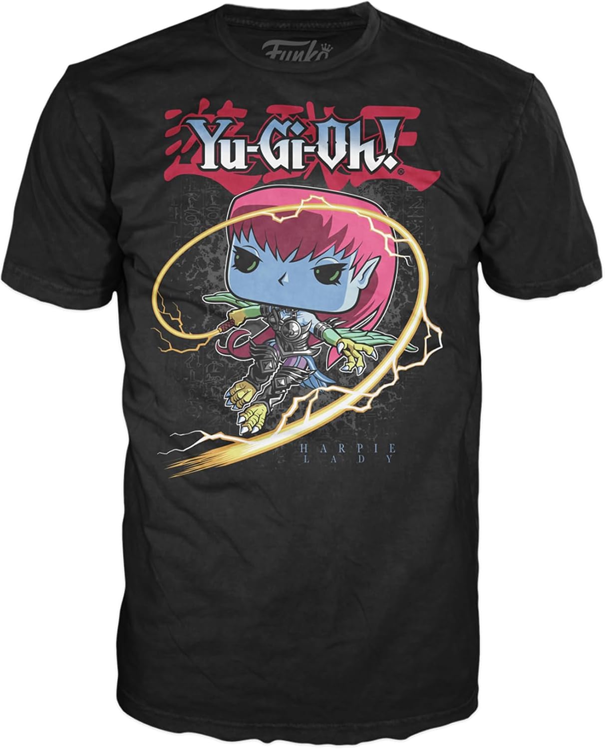Funko Boxed Pop! & Tees (Adult): Yu-Gi-Oh! - Harpie Lady (Black) Vinyl Figure & T-Shirt (L)