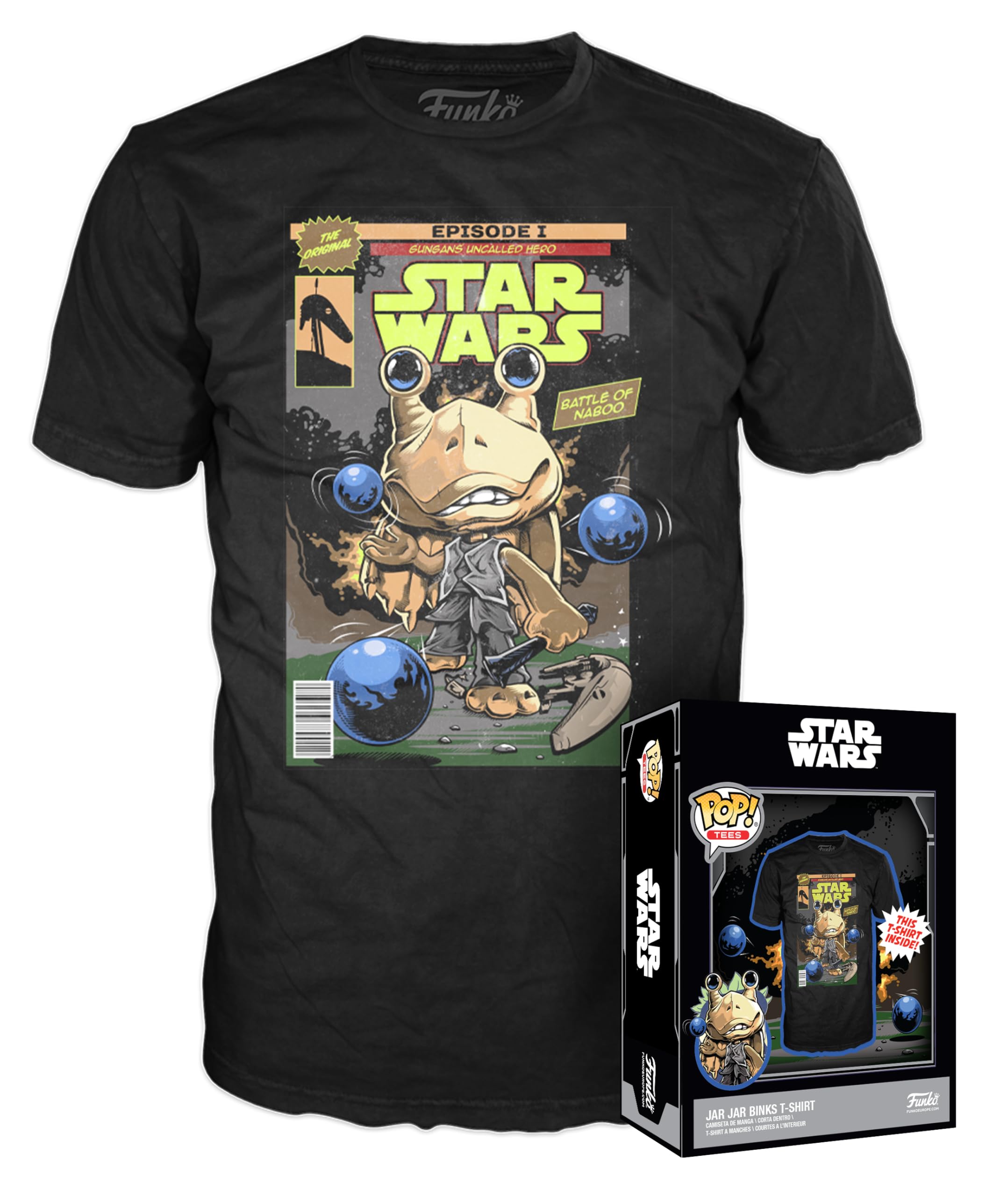 Funko Boxed Tee Disney Star Wars: The Phantom Menace Anniversary - Jar Jar Bink T-Shirt (M)