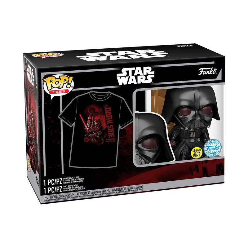 Funko FT76896 Pop Star Wars: Darth Vader Collectable Vinyl Toy Figure with T-Shirt, Small