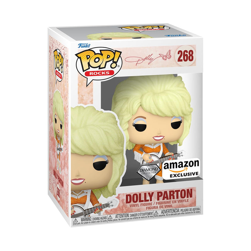Funko Pop! Rocks: Dolly Parton Diamond Glitter, Amazon Exclusive