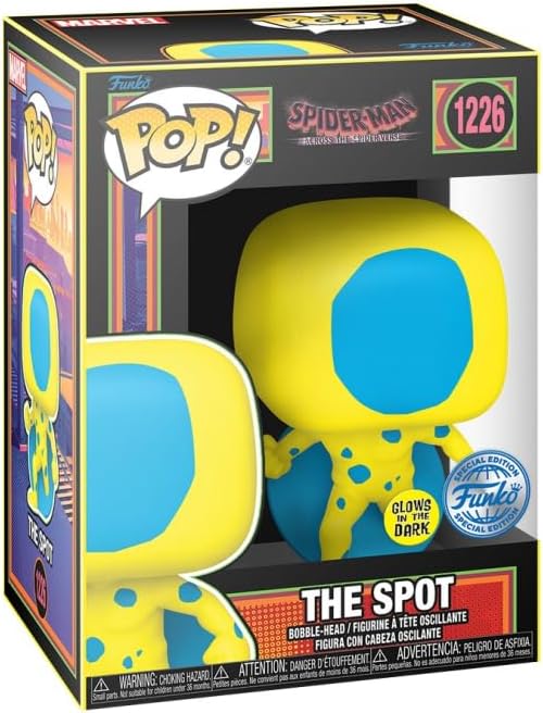 Funko POP! & Tee: Spider-Man: Across the Spider-Verse - Spider-man - Blacklight - Glow In the Dark - Large - (L) - Spider-Man Across the Spiderverse - T-Shirt - Clothes With Collectable Vinyl Figure