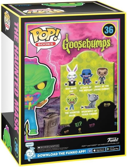 Funko Pop! Books: Goosebumps - The Haunted Mask? (Blacklight) (Special Edition) #36 Vinyl Figure
