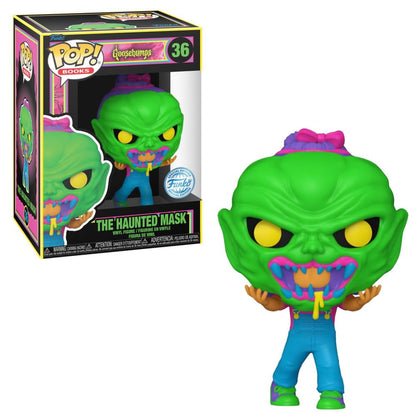 Funko Pop! Books: Goosebumps - The Haunted Mask? (Blacklight) (Special Edition) #36 Vinyl Figure