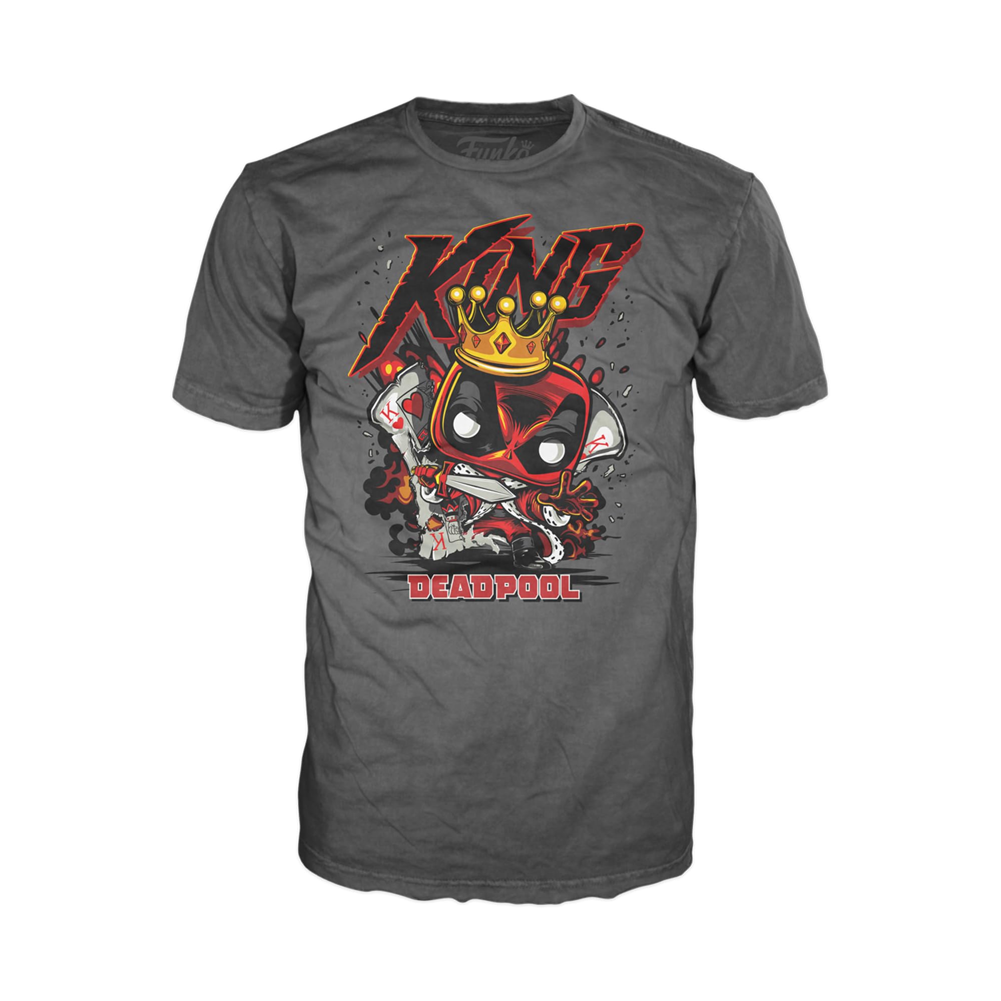 Funko Pop! Tee (Adult): Deadpool - King Deadpool T-Shirt (M)