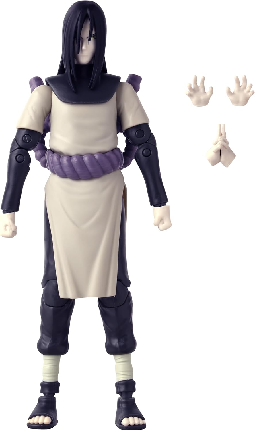 BANDAI - Anime Heroes - Naruto Shippuden - Figure Orochimaru - Official Licensed Naruto Shippuden - Articulated Orochimaru Figure 17 cm - Manga Action Figure - Toy for Children from 4 Years - 36968
