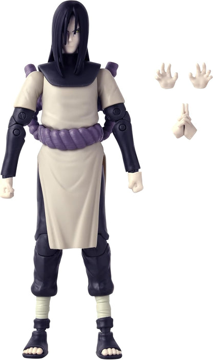 BANDAI - Anime Heroes - Naruto Shippuden - Figure Orochimaru - Official Licensed Naruto Shippuden - Articulated Orochimaru Figure 17 cm - Manga Action Figure - Toy for Children from 4 Years - 36968