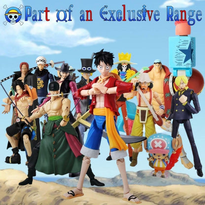 BANDAI Anime Heroes One Piece Figures Monkey D. Luffy (Dressrosa Version) Action Figure - 17cm Articulated Luffy Anime Figure With Extra Accessories One Piece Action Figures Pirate Toys Range