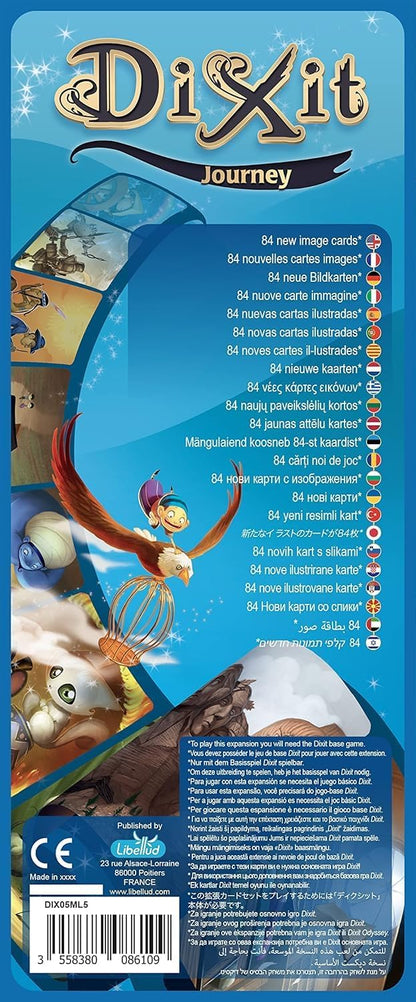 Asmodee Libellud | Dixit Journey | Expansion | Multi-Award Winning Imagination & Creativity Game | Ages 8+ | 3 to 8 Players | 30 Minutes per Game | Multilanguage (includes Spanish