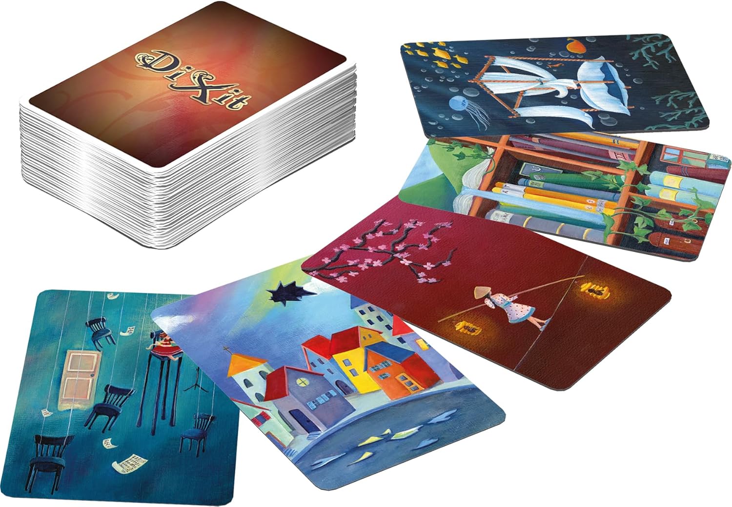 Asmodee Libellud | Dixit Quest | Expansion | Multi-Award Winning Imagination & Creativity Game | Ages 8+ | 3 to 8 Players | 30 Minutes per Game | Multilanguage (includes Spanish