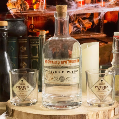 Abysse: Harry Potter - Potion Bottle (750Ml) & Glasses (200Ml) Set (Abytab060)