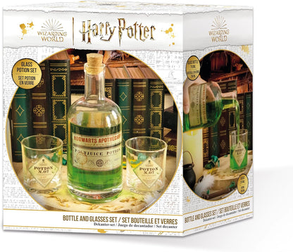 Abysse: Harry Potter - Potion Bottle (750Ml) & Glasses (200Ml) Set (Abytab060)