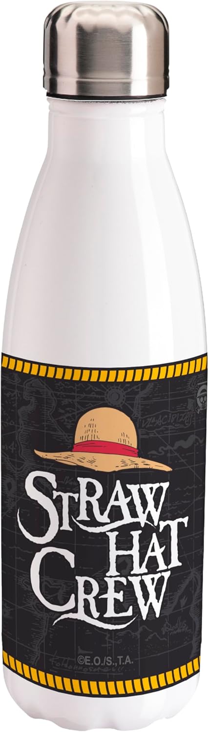 ABYSTYLE One Piece Nakama 500ml Stainless Steel Water Bottle | One Piece Water Bottle | Water Bottle | Leakproof & Lightweight | One Piece Merchandise | One Piece Gifts