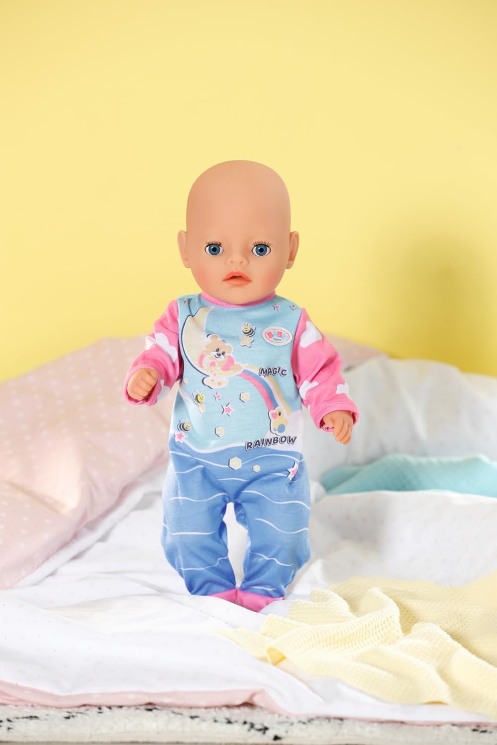 BABY born Little Romper 834633 - Super Soft Fabric Romper for 36cm Dolls - Includes Storytelling Print and Hanger - Doll Not Included - Suitable for Kids from 2+ Years