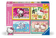 Ravensburger Hello Kitty Bumper Puzzle Pack – 4 x 100 Piece XXL Jigsaw Puzzles – Colorful Music, Outdoors, Underwater & Sweet Treat Scenes – Durable & Family-Friendly – Ages 5+