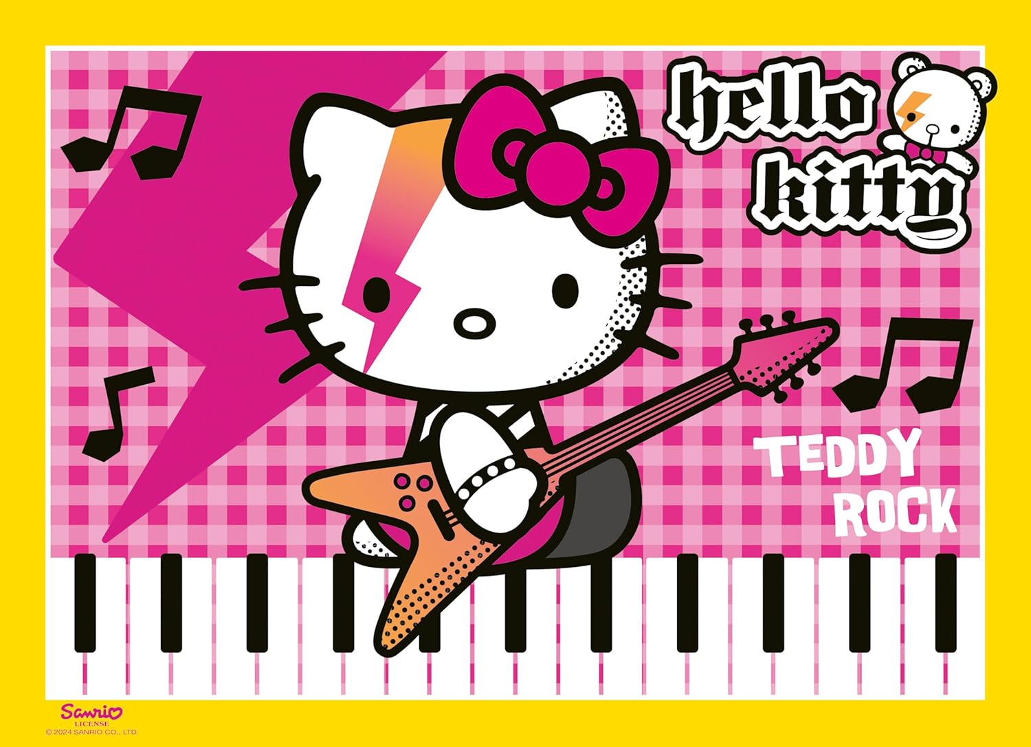 Ravensburger Hello Kitty Bumper Puzzle Pack – 4 x 100 Piece XXL Jigsaw Puzzles – Colorful Music, Outdoors, Underwater & Sweet Treat Scenes – Durable & Family-Friendly – Ages 5+