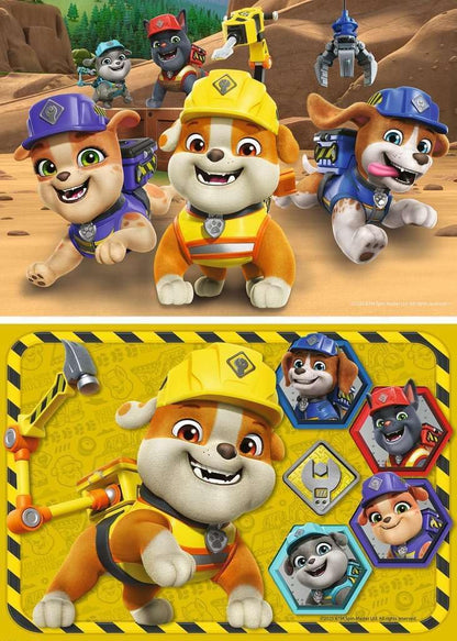 Ravensburger 2x12 Teile - Paw Patrol - Bulldoge Rubble und sein Team