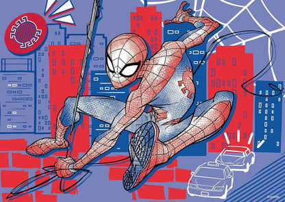 Ravensburger - Puzzle Spiderman, Giant Floor Collection, Gift Idea for Children 4+ Years, Educational and Stimulating Game, 24 Giant Pieces, 70 x 50 cm