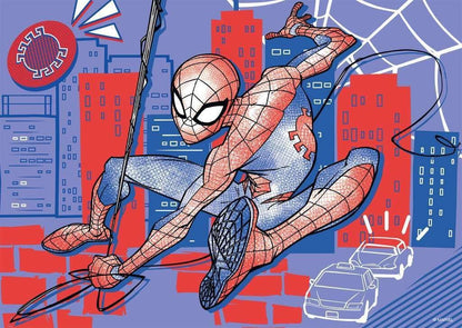 Ravensburger - Puzzle Spiderman, Giant Floor Collection, Gift Idea for Children 4+ Years, Educational and Stimulating Game, 24 Giant Pieces, 70 x 50 cm