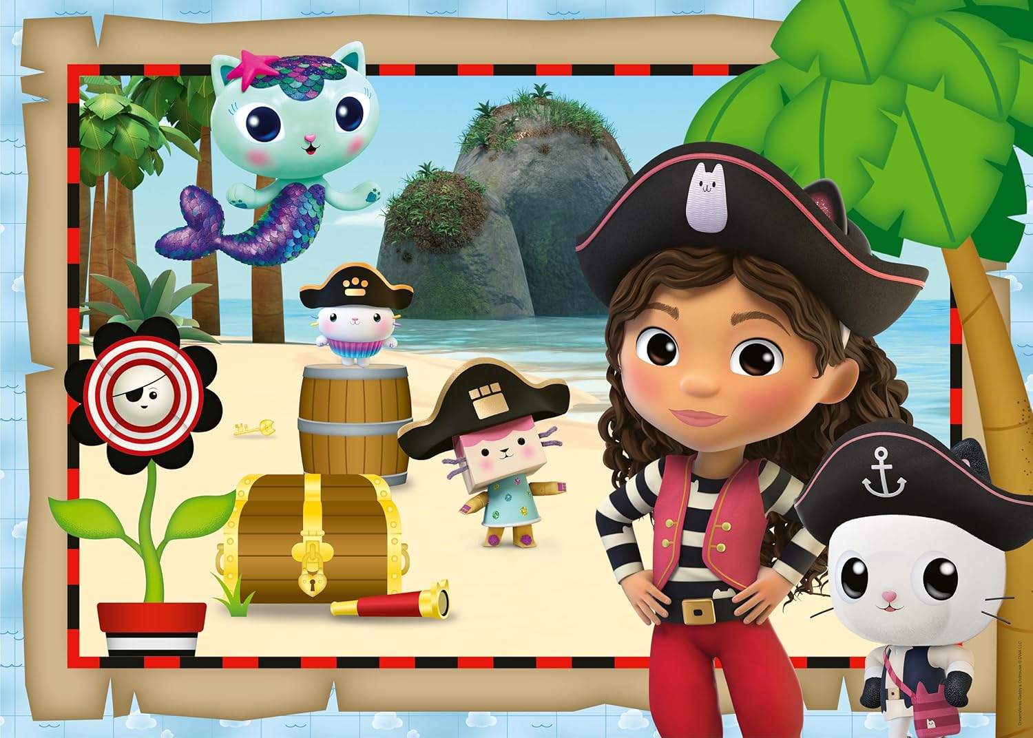 Ravensburger Floor Puzzle: Gabby`S Dollhouse - Gabby`S Pirate Adventures (24 Pcs) (03179)