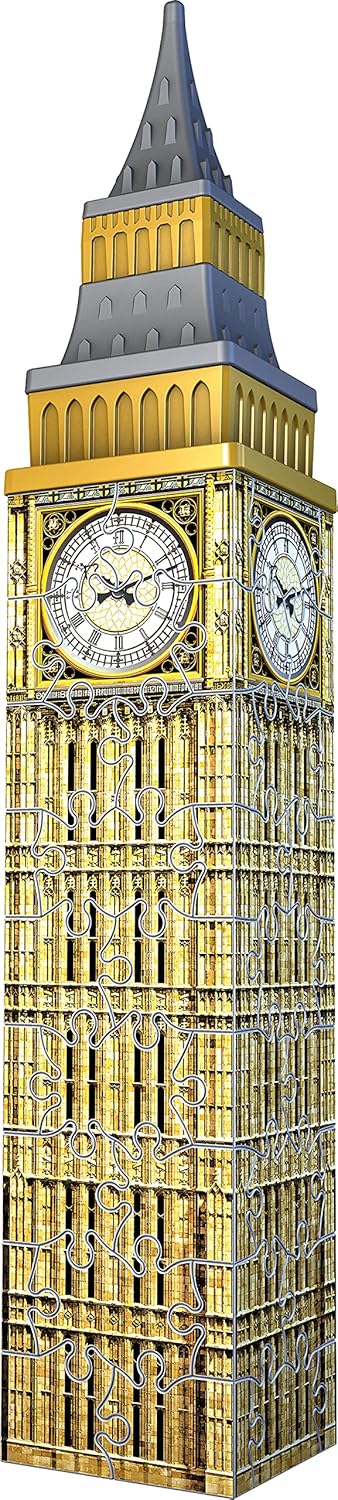 Ravensburger 3D Puzzle - Mini Big Ben - 54 Teile - ab 8 Jahren: Erlebe Puzzeln in der 3. Dimension